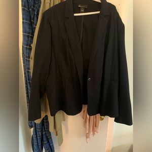 Lane Bryant size 26 single button, black blazer
